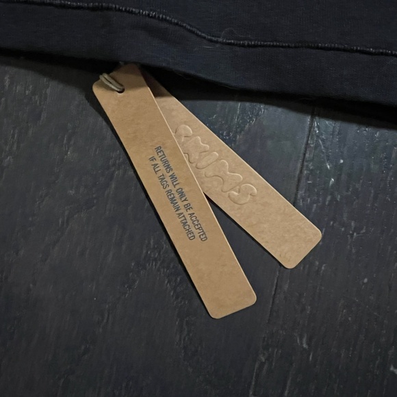 BNWT Skims Cotton Jersey Long Sleeve Black T-Shirt Size Large onyx top shirt - Picture 3 of 8